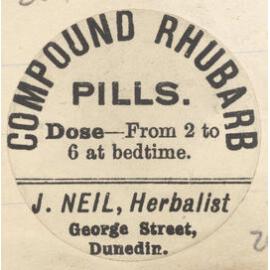 "Compound Rhubarb Pills."