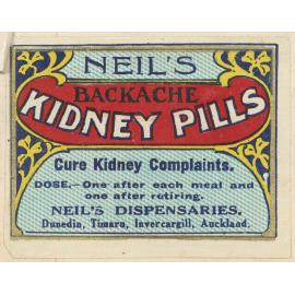 "Neil's Backache Kidney Pills"