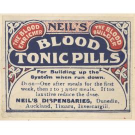 "Neil's Blood Tonic Pills"