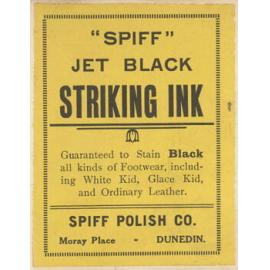 " "Spiff" Jet Black Striking Ink"