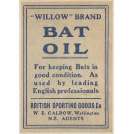 " "Willow" Brand Bat Oil"