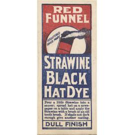 "Red Funnel Strawine Black Hat Dye"