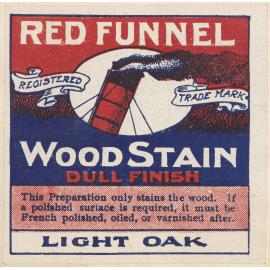 "Red Funnel Wood Stain"