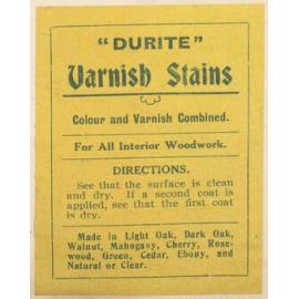 " "Durite" Varnish Stains"