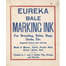 "Eureka Bale Marking Ink"