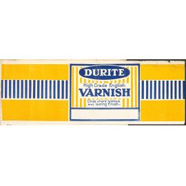 "Durite High Grade English Varnish"