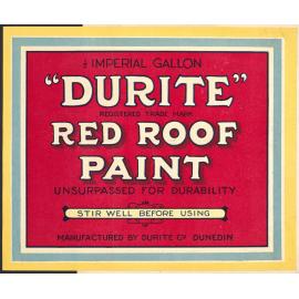 " "Durite" Red Roof Paint"