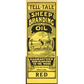 " 'Tell-Tale' Sheep Branding Oil"