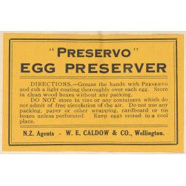" "Preservo" Egg Preserver"