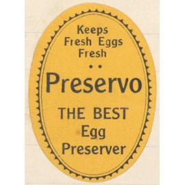 "Preservo The Best Egg Preserver"