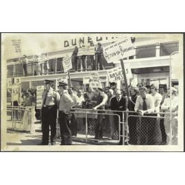 Protesters at airport