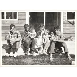 Group on step, 'At Branches'