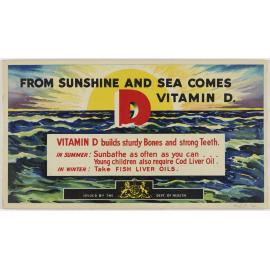"From Sunshine And Sea Comes Vitamin D."
