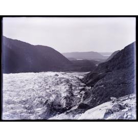 Terminal of the Fox Glacier / Te Moeka o Tuawe, viewed from the east