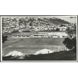 View over Balmacewen Intermediate School during construction