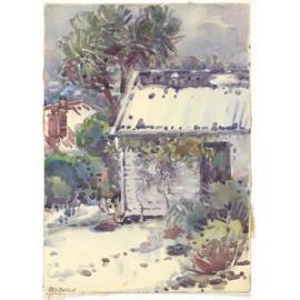The studio under snow