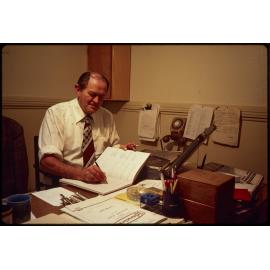 Man at office desk