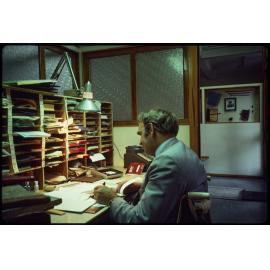 Man at office desk