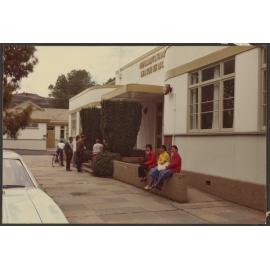People outside Rehabilitation League training centre on open day