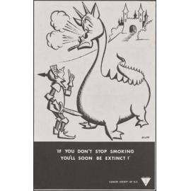 " 'If You Don't Stop Smoking You'll Soon Be Extinct!' "