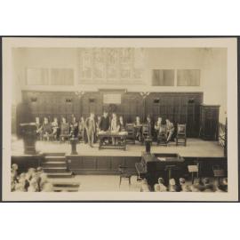 'Prayers in the hall - from the gallery'