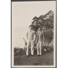 James Bertram and Charles Brasch in Devonport