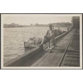 James Bertram on wharf