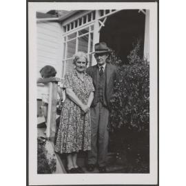 Millicent and Archibald Baxter with Hilary Baxter in background