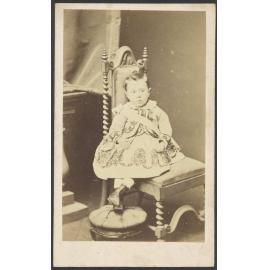 Young child on chair