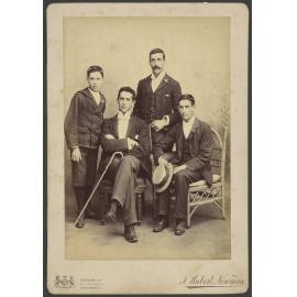 Edward aged 23, Hyam aged 21, Reg aged 17, Archie aged 13