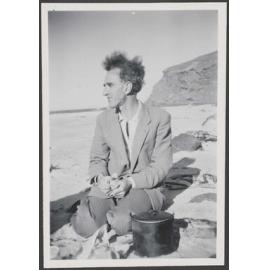 Charles Brasch at the beach