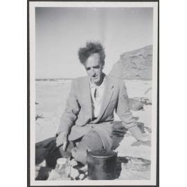 Charles Brasch at the beach