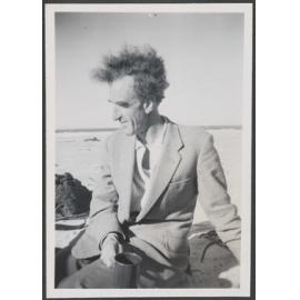 Charles Brasch at the beach