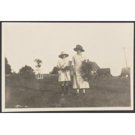 Unidentified woman and girl