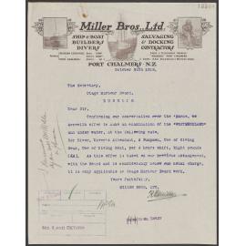 Miller Bros letterhead