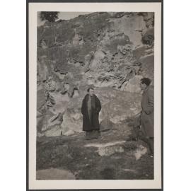 Rodney Kennedy and Charles Brasch on the beach at Sumner