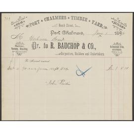 R. Bauchop & Co. billhead
