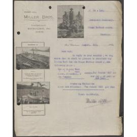 Miller Bros letterhead