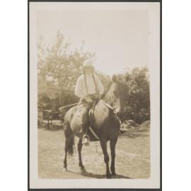 [Elespie Forsyth] on a horse