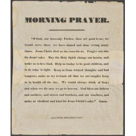 "Morning Prayer."