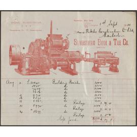 Silverstream Brick & Tile Co. billhead