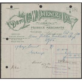 C.W. Parker & Co. billhead