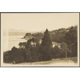View of a harbour from a hill