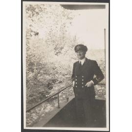 [Denis Glover] in naval uniform