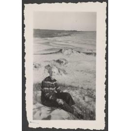 Older woman on a beach
