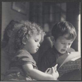 Edmund and Charles Bennett reading