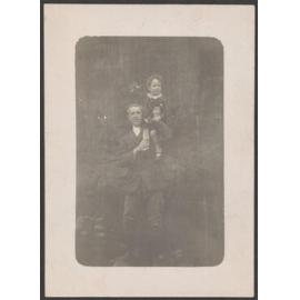 Charles Brasch as a child with his father