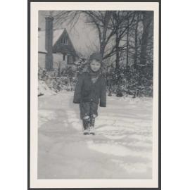 Charles Bennett in the snow