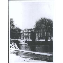 View of Clarendon Hotel after the snow