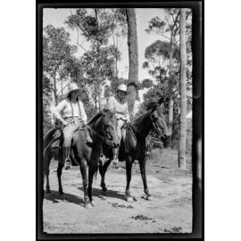 Two women on horses
